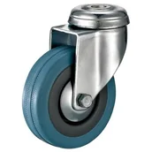 Zawiasy, okucia i inne akcesoria - Zestaw jezdny z kołem śr. 50 mm/40 kg otwór mocujący - miniaturka - grafika 1