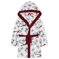 Moda i Uroda OUTLET - Harry Potter Hedwiga Szlafrok Dziecięcy Z Kapturem, Wiazany, Biały Oeko-Tex - miniaturka - grafika 1