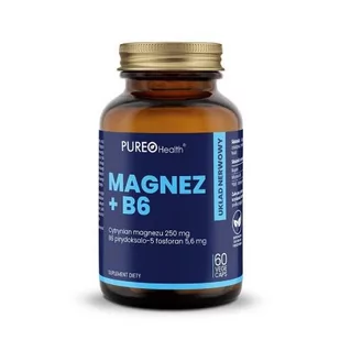 Pureo Health Magnez + B6 5-P 60 Kapsułek - Witaminy i minerały - miniaturka - grafika 1