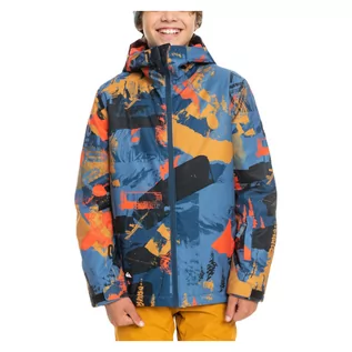 Kurtki narciarskie - Kurtka snowboardowa dla chłopców Quiksilver Mission Print EQBTJ03164 - grafika 1