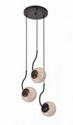 Lampy sufitowe - Light Prestige Hook 3 wiszaca czarna - miniaturka - grafika 1