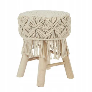 Taboret Boho pleciony - Taborety i hokery - miniaturka - grafika 1