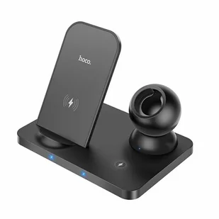 HOCO Case CW33 3IN1 WIRELESS CHARGER 15W BLACK FD_19596-0 - Ładowarki do telefonów - miniaturka - grafika 1