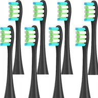 Końcówki do szczoteczek elektrycznych - 8X Końcówki Do Oclean X Pro Z1 F1 One Air 2 Xiaomi Rtb-8 Czarne - miniaturka - grafika 1