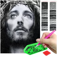 Zabawki kreatywne - Haft Diamentowy ARTULIO, Obraz DIY 5D, Diamond Painting, Mozaika Diamentowa 30X40cm (Motyle w abstrakcji) + Zestaw Akcesoriów - miniaturka - grafika 1