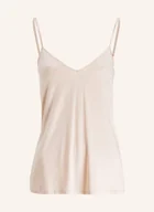 Koszulki i topy damskie - Hanro Top Satin Deluxe beige - miniaturka - grafika 1