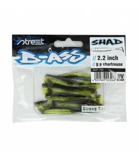 Przynęty Quantum 4Street B-Ass Shad 5.6Cm 10 Sztuk Quantum 4Street B-Ass Shad Gr.Pu.Chart - Przynęty - miniaturka - grafika 1