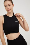 Koszulki sportowe damskie - Guess top damski kolor czarny - miniaturka - grafika 1