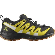 Buty dla chłopców - Salomon XA Pro V8 ClimaSalomon Waterproof Trampki dziecięce do codziennego użytku, Wodoodporny, wygodny, uchwyt na wszelkiego rodzaju terenie, Sportowy, Black Empire Żółty Biały, 35 EU - miniaturka - grafika 1