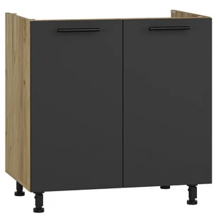 Kuchenna szafka zlewozmywakowa dąb craft + antracyt Z2-H49 - Szafki kuchenne - miniaturka - grafika 1