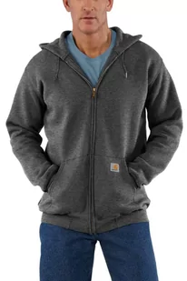 Bluza męska z kapturem Carhartt Midweight Hooded Zip Sweatshirt 026 Carbon Heather - Bluzy sportowe męskie - miniaturka - grafika 1