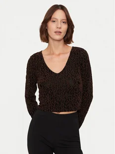 Noisy May Bluzka Gilly 27032016 Czarny Slim Fit - Bluzki damskie - miniaturka - grafika 1