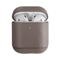 Akcesoria do słuchawek - UNIQ UNIQ etui Terra AirPods 1/2 gen Genuine Leather beżowy/beige UNIQ158BEI - miniaturka - grafika 1