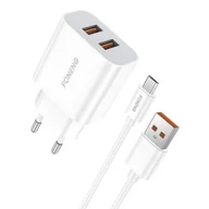 Ładowarki do telefonów - Ładowarka dual USB Foneng EU45 Micro - miniaturka - grafika 1