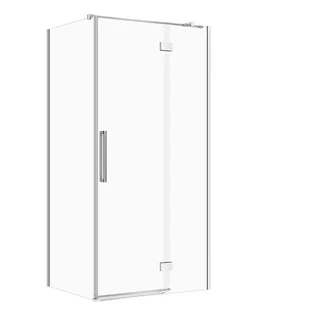 Kabina prysznicowa Cersanit Crea 100x80x200 prostokątna prawa chrom transparentne S601-206 - Kabiny prysznicowe - miniaturka - grafika 1
