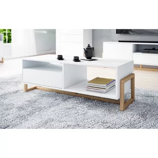 Stół VERNUM kolor biały styl nowoczesny hakano - COFFETABLE/VIV/VERNUM/WHITE/119,2X41,3 - Ławy i stoliki kawowe - miniaturka - grafika 2