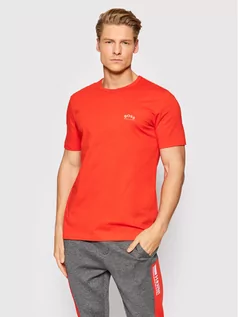 Koszulki męskie - Hugo Boss T-Shirt 50412363 Pomarańczowy Regular Fit - grafika 1