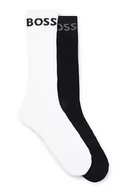 Skarpetki męskie - BOSS Męskie skarpety 2P RS Sport Col CC Regular Socks, czarne, 40-46, czarny, 46 EU - miniaturka - grafika 1
