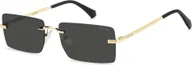 Okulary przeciwsłoneczne - Męskie okulary przeciwsłoneczne Polaroid PLD 6245/S GOLD GREY/ GREY POLARIZED 58/18/145 - miniaturka - grafika 1