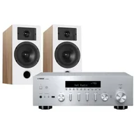 Zestawy stereo - Zestaw stereo YAMAHA MusicCast R-N600A + INDIANA Line Diva 3 Dąb - miniaturka - grafika 1