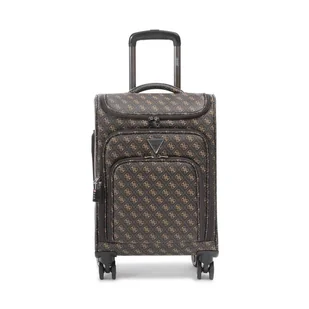 Guess Walizka średnia Divvy (Q) Travel TWQ883 09830 Brązowy - Walizki - miniaturka - grafika 1