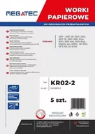 Worki do odkurzaczy - Megatec Worki papierowe do Karcher 15 l, kpl 5 szt - miniaturka - grafika 1