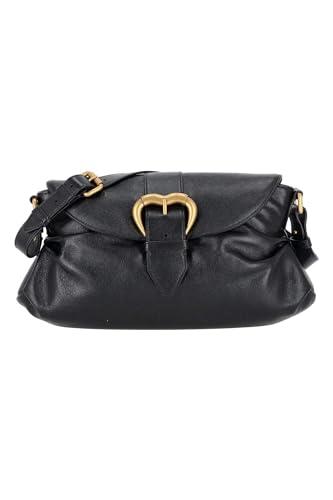 Pinko Jolene Shoulder Classic Cielęcina Crystal, Torba Damska, Z99M_Czarny Limuzyna-Chocolate Gold, Z99m_czarny Limuzyna-chocolate Gold