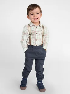 COOL CLUB Spodnie w kolorze granatowym - Spodenki dla niemowląt - miniaturka - grafika 1