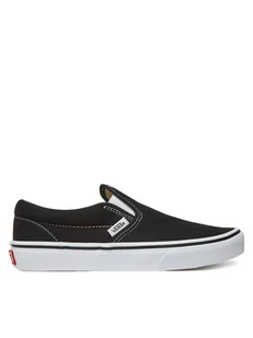 Vans Tenisówki Classic Slip On VN000D35BLK1 Czarny - Buty dla dziewczynek - miniaturka - grafika 1