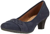 Czółenka - Jana 22300 damskie czółenka, niebieski - Niebieski niebieski niebieski granatowy Suede 806-38 EU - miniaturka - grafika 1