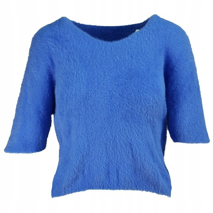 Sweter Damski Niebieski Alpaka Rozmiar Uniwersalny ( 42-48 ) *Made In Italy