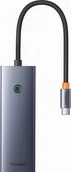 Huby USB - Baseus UltraJoy 7w1 , USB-C - HDMI, 3xUSB 3.0, PD, SD/TF (szary) - miniaturka - grafika 1