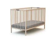 Łóżeczka i kojce - WEBABY - Składane łóżeczko dziecięce z surowego drewna bukowego 60 x 120 cm - miniaturka - grafika 1