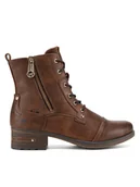 Botki damskie - Mustang Botki 1229-513 Brązowy - miniaturka - grafika 1