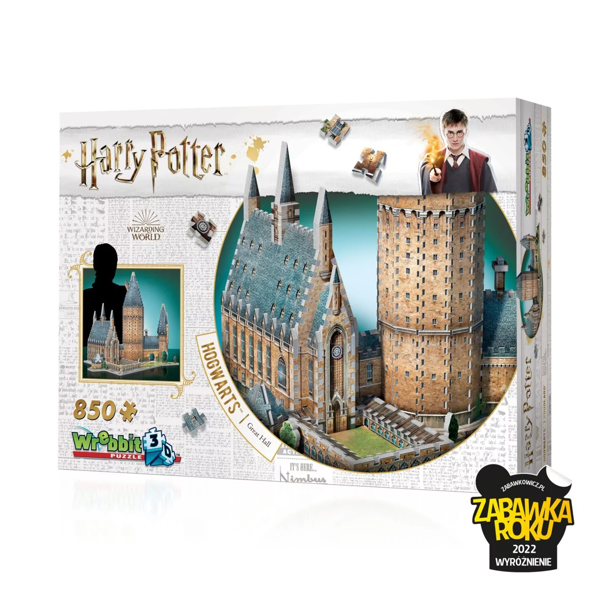 Tactic Wrebbit 3D puzzle Harry Potter Hogwarts Great Hall - 850 elementów