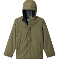Kurtki i płaszcze dla chłopców - Columbia Youth Boys Watertight 2 Jacket, Waterproof Rain Jacket, Stone Green, XXS - miniaturka - grafika 1