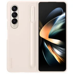 Etui SAMSUNG Standing Cover do Galaxy Z Fold 4 Piaskowy + S Pen - Etui i futerały do telefonów - miniaturka - grafika 1