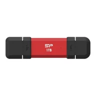 Dyski SSD - Dysk zewnętrzny ssd silicon power ds72 1tb usb-a usb-c 1050/850 mb/s czerwony SP001TBUC3S72VPR - miniaturka - grafika 1