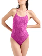 Stroje kąpielowe - Emporio Armani Strój kąpielowy intero - Emporio Armani - jacquard 3D Fioletowy - miniaturka - grafika 1