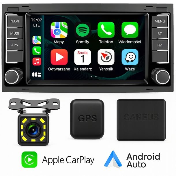 Radio Android Do Vw Multivan T5 Touareg Gps Wifi Bt Nawigacja Carplay 4gb