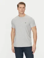 Koszulki męskie - Lacoste T-Shirt TH6709 Szary Regular Fit - miniaturka - grafika 1