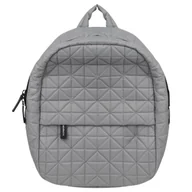 Torby na laptopy - Plecak na laptopa Vee Collective szary miejski pikowany włoski - miniaturka - grafika 1