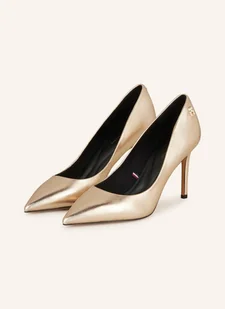 Tommy Hilfiger Czółenka gold - Czółenka - miniaturka - grafika 1