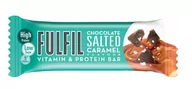 Przekąski dla dzieci - Fulfil Dark chocolate salted caramel flavour Vitamin & Protein Bar 55g - miniaturka - grafika 1