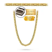 Kolczyki - ŁAŃCUSZEK ZŁOTY 585 14K SPLOT KRÓLEWSKI ŻÓŁTY 60 CM ELEGANCKI - miniaturka - grafika 1