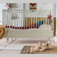 Łóżeczka i kojce - Łóżeczko 140x70 babushka oliwka - rosnące z dzieckiem - miniaturka - grafika 1