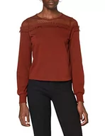 Bluzy damskie - ONLY Onlcherry L/S Mesh O-Neck SWT bluza damska - miniaturka - grafika 1