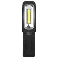 Latarki - Lampa warsztatowa LED 3W 20.6cm IP20 6500K z magnesem i hakiem latarka garażowa czarna MasterLED - miniaturka - grafika 1