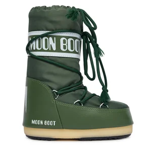 Śniegowce Moon Boot Mb Icon Nylon 80D1400440 S Zielony - Buty dla chłopców - miniaturka - grafika 1