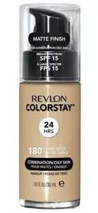 Revlon Pump ColorStay Combination Oily 24 h Podkład Do Cery Tłustej i Mieszanej Z Pompką 180 Sand Beige 30ml - Podkłady do twarzy - miniaturka - grafika 1